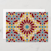 Islamitisch geometrisch patroon Vlakke Kaart (Voorkant / Achterkant)