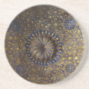 Islamitisch geometrisch patroon zandsteen onderzetter