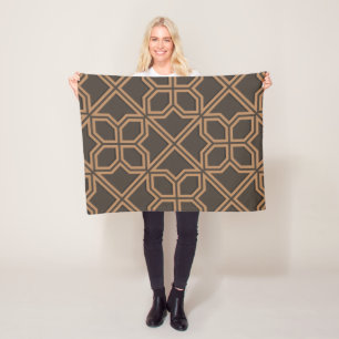 Islamitisch Geometrisch Patroonontwerp Fleece Deken