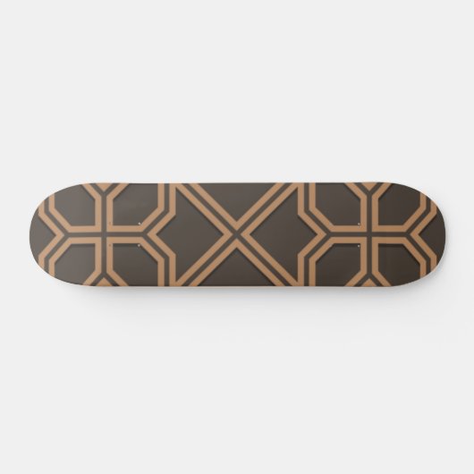 Islamitisch Geometrisch Patroonontwerp Persoonlijk Skateboard (Horizontaal)