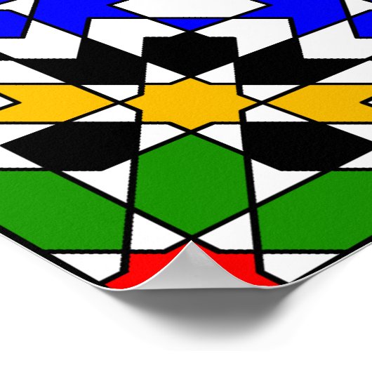 Islamitisch geometrisch Poster (Hoek)