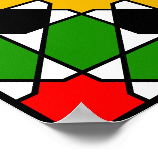 Islamitisch geometrisch Poster (Hoek)