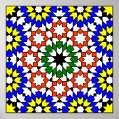 Islamitisch geometrisch Poster (Voorkant)