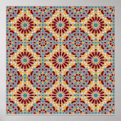 Islamitisch geometrisch Poster (Voorkant)