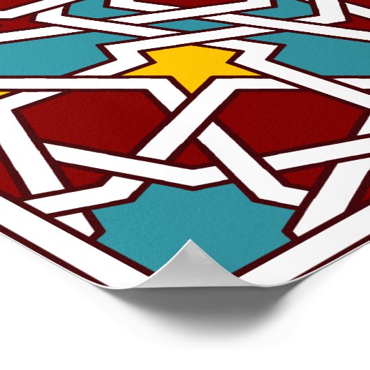 Islamitisch geometrisch Poster (Hoek)