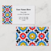 Islamitisch geometrisch Visitekaartje (Voorkant / Achterkant)