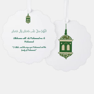 Islamitisch Mawlid un Nabi Ornament met Envelop Kaart