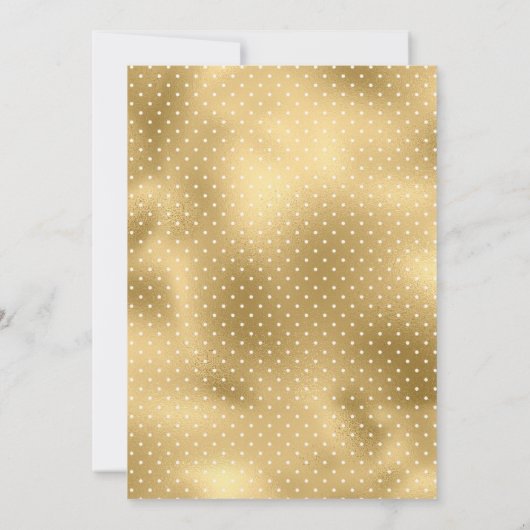 Islamitisch moslimhuwelijk tussen Cream en Gold Fo Kaart (Achterkant)