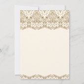 Islamitisch moslimhuwelijk tussen Cream en Gold La Kaart (Achterkant)