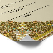 Islamitisch Nikkah Certificaat Poster (Hoek)