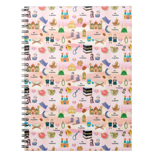 Islamitisch notitieboek voor kinderen – Kleurrijk  (Voorkant)