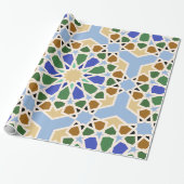 Islamitisch patroon achtergrond cadeaupapier (Uitgerold)