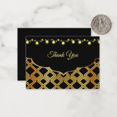 Islamitisch patroon dank je wel kaart notitiekaartje (Voorkant / Achterkant in situ)