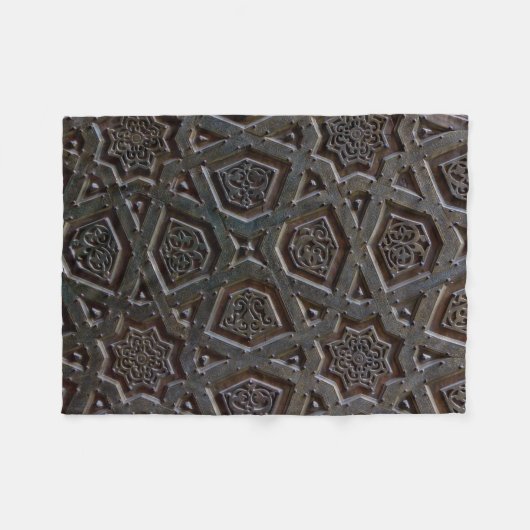 Islamitisch Patroon Fleece Deken (Voorkant (Horizontaal))