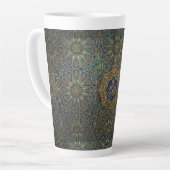 Islamitisch patroon latte mok (Linkerhoek)