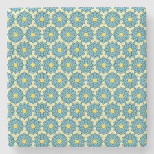 Islamitisch patroon stenen onderzetter (Voorkant)