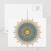  islamitisch patroonontwerp briefkaart (Voorkant / Achterkant)