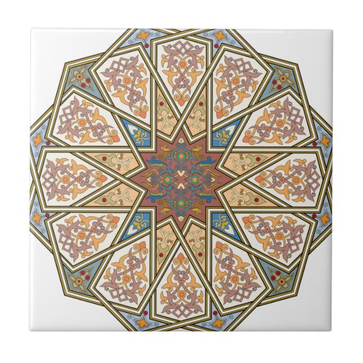  islamitisch patroonontwerp tegeltje (Voorkant)