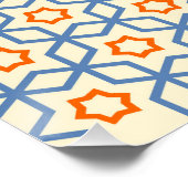 islamitisch religieus geometrisch decoratiepatroon perfect poster (Hoek)