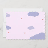 Islamitisch Schattig Roze Meisje Aqeeqah Uitnodigi Kaart (Achterkant)