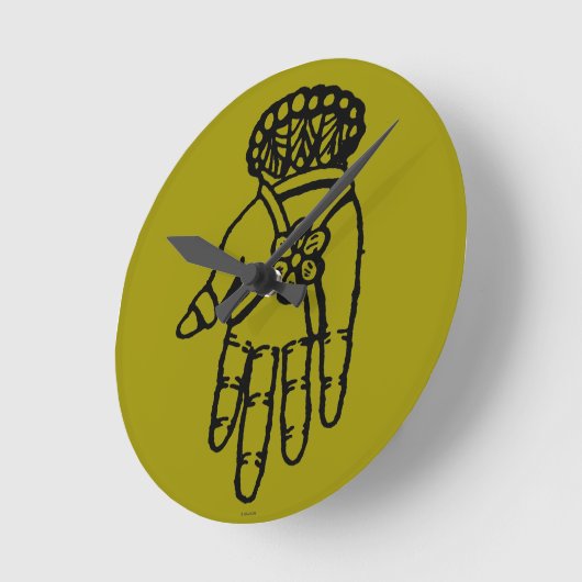 Islamitisch symbool: Hamsa Ronde Klok (Hoek)