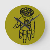 Islamitisch symbool: Hamsa Ronde Klok (Voorkant)