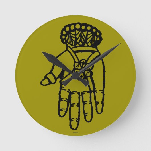 Islamitisch symbool: Hamsa Ronde Klok (Voorkant)