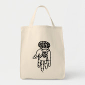 Islamitisch symbool: Hamsa Tote Bag (Voorkant)
