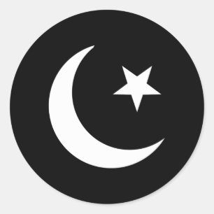 Islamitisch symbool ronde sticker