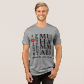 Islamitisch T-shirt Moslim Kleding Halal Bescheide (Voorkant volledig)