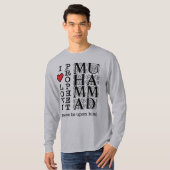 Islamitisch T-shirt Moslim Kleding Halal Bescheide (Voorkant volledig)