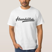 Islamitisch teken Alhamdulillah T-shirt (Voorkant)