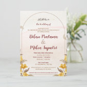 Islamitisch-thema bruiloft uitnodiging Kaart (Staand voorkant)