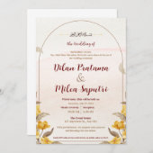 Islamitisch-thema bruiloft uitnodiging Kaart (Voorkant / Achterkant)