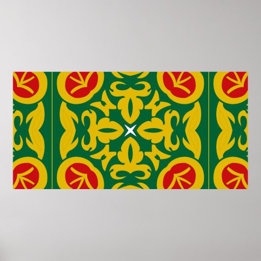 Islamitisch traditioneel patroon. Afdrukontwerp vo Poster (Voorkant)