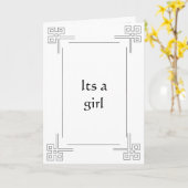 Islamitisch wenskaart Geboorte (meisje) Kaart (Gele Bloem)