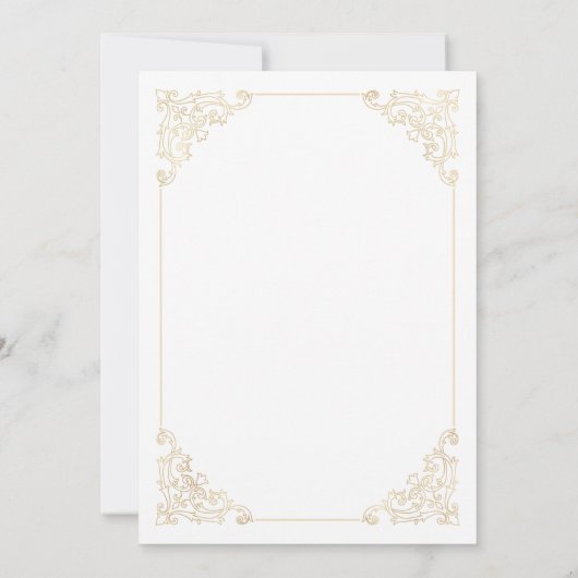 Islamitisch Wit Save De Datum Aankondiging Kaart (Achterkant)