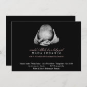 Islamitische Aqeeqah zwarte fotomeisje islam Kaart (Voorkant / Achterkant)
