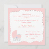 Islamitische Aqiqa baby uitnodiging bismillah mosl (Achterkant)