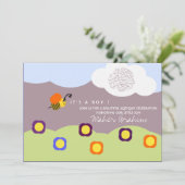 Islamitische Aqiqah Aqeeqah baby hommel Kaart (Staand voorkant)