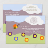 Islamitische Aqiqah Aqeeqah baby hommel Kaart (Voorkant / Achterkant)