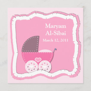 Islamitische Aqiqah baby uitnodiging bismillah mos