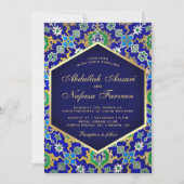 Islamitische Arabesque Goud Geometrisch Mozaïek Br Kaart (Voorkant)