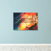 Islamitische Art Arabisch Calligrafie / Quran Al-I Canvas Afdruk (Insitu (Houten vloer))