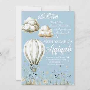 Islamitische baby boy Aqiqah uitnodiging