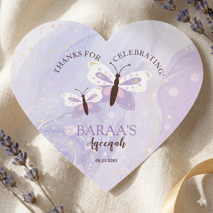Islamitische babymeisje Aqeeqah gepersonaliseerde Hart Sticker