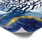 Islamitische Bismillah, Arabische kalligrafie Basm Poster (Hoek)