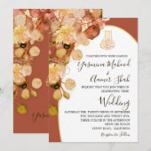 Islamitische Bismillah Elegant Verbrande Oranje br Kaart (Voorkant / Achterkant)