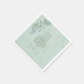 Islamitische Bismillah Eucalyptus Chic Modern Wedd Servet (Hoek)