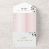 Islamitische Bismillah Magnolia Alle op één bruilo All In One Uitnodiging (Buitenkant)